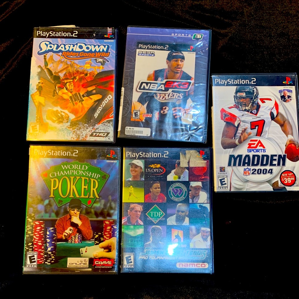 Lot set of five PlayStation to DVDs. Madden & more NH3